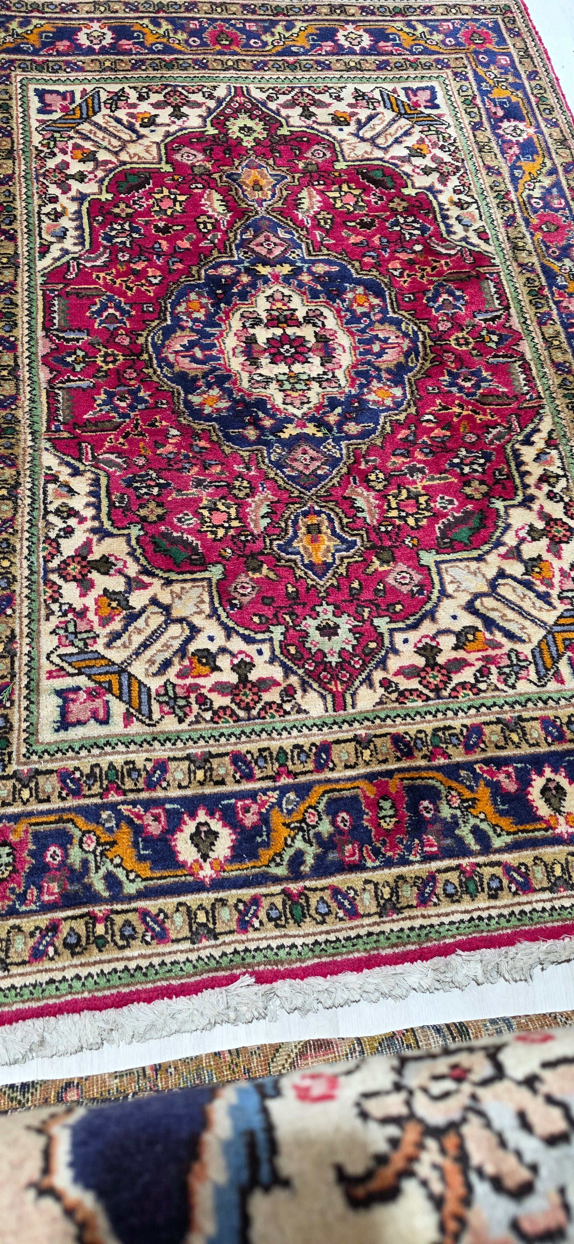 3'3" x 4'10" Brand New Persian Hand-Knotted Rug - Multi-Color - One of a Kind