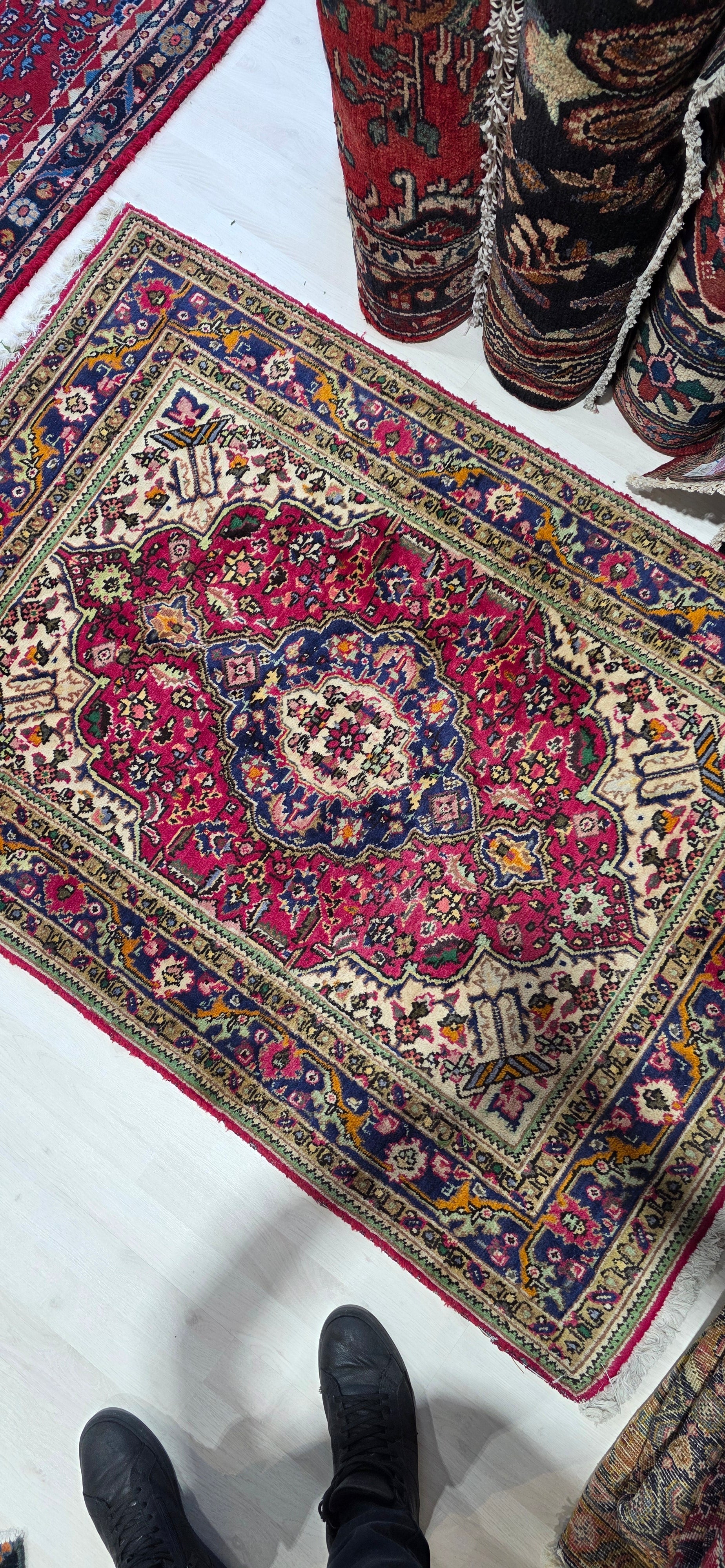 3'3" x 4'10" Brand New Persian Hand-Knotted Rug - Multi-Color - One of a Kind