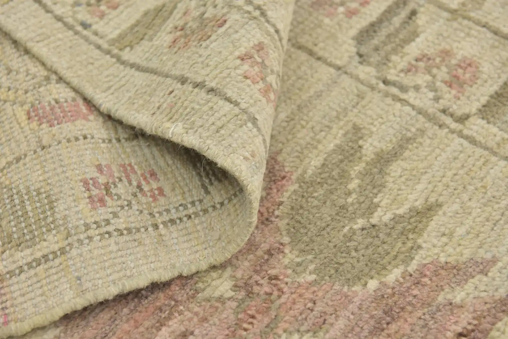 Rare Hand-Knotted Turkish Oushak Rug 13' x 19'4" - Museum-Quality Wool & Silk - Investment-Grade Collector Piece