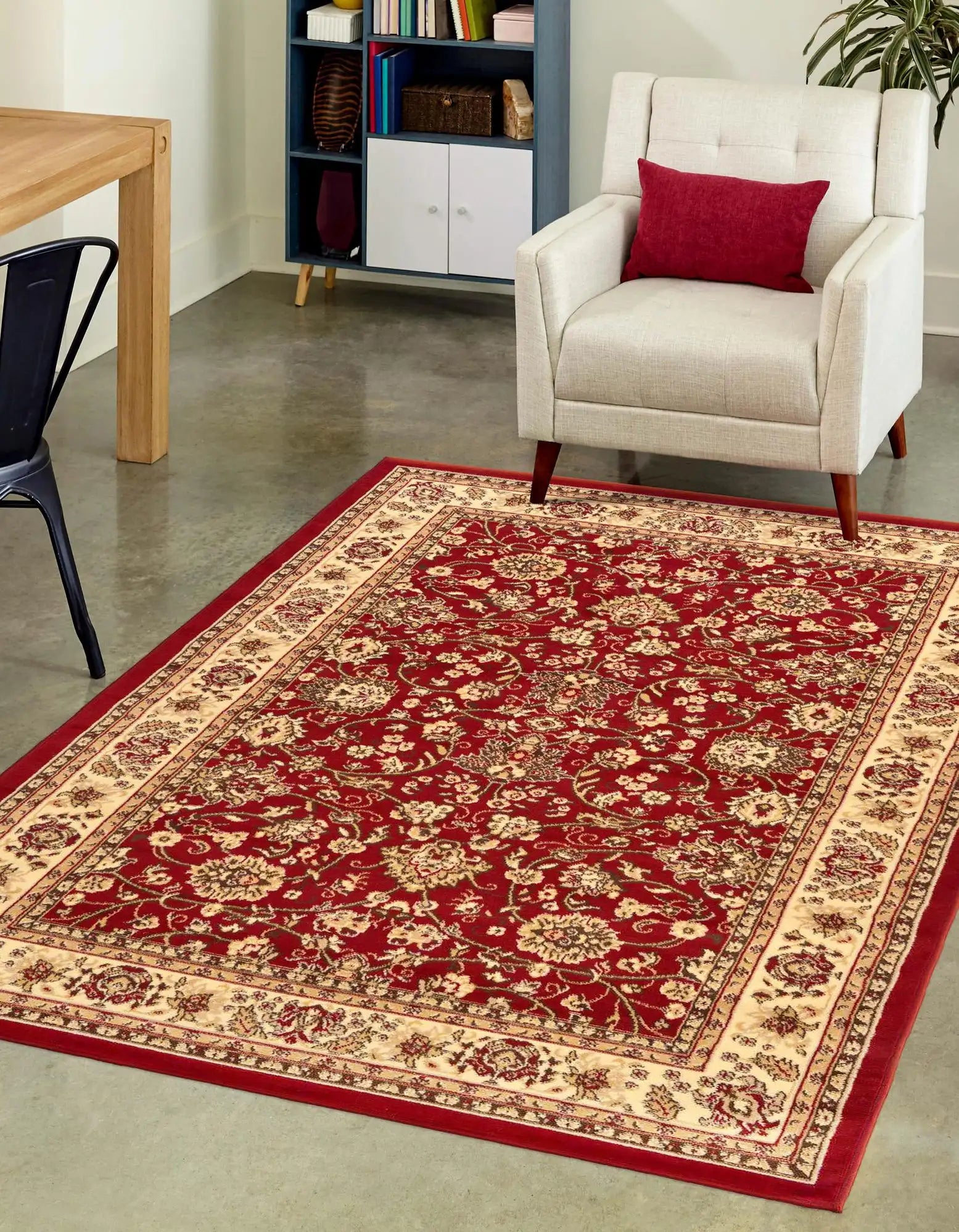 9x12 Power Loomed Traditional Area Rug - Multicolor Floral Design - Multiple Sizes & Colors Available