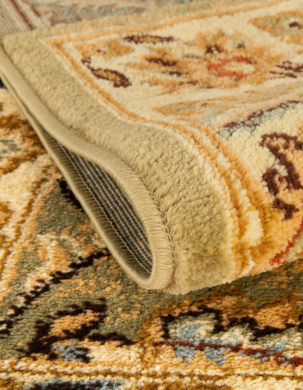 10x16 Power Loomed Traditional Area Rug - Green Blue Rust Red - Multiple Sizes & Colors Available