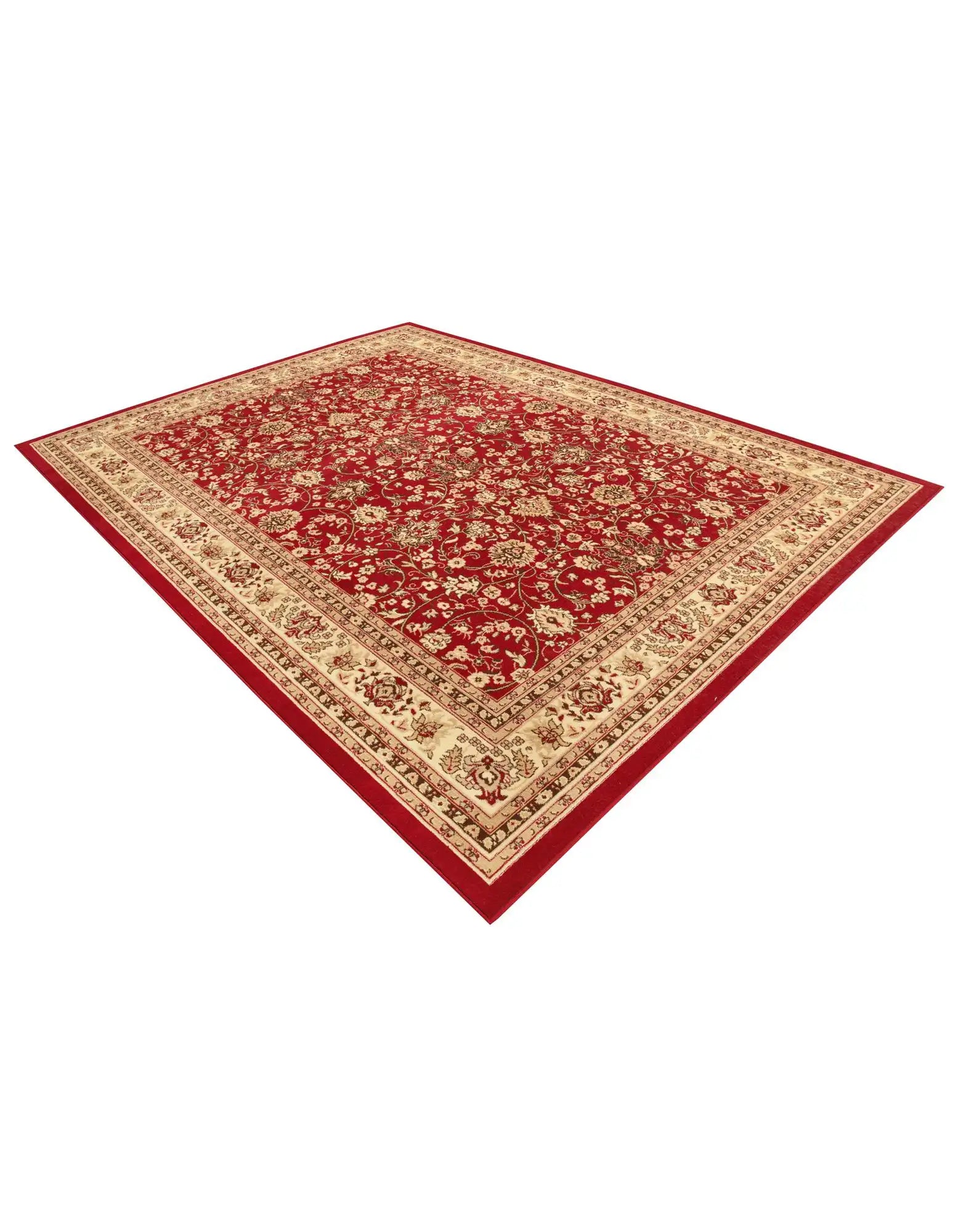 9x12 Power Loomed Traditional Area Rug - Multicolor Floral Design - Multiple Sizes & Colors Available