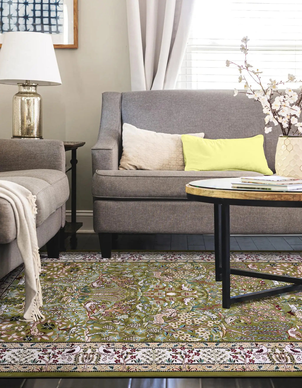 10x14 Power Loomed Traditional Area Rug - Beige Black Burgundy Cream Ivory Navy - Multiple Sizes & Colors Available