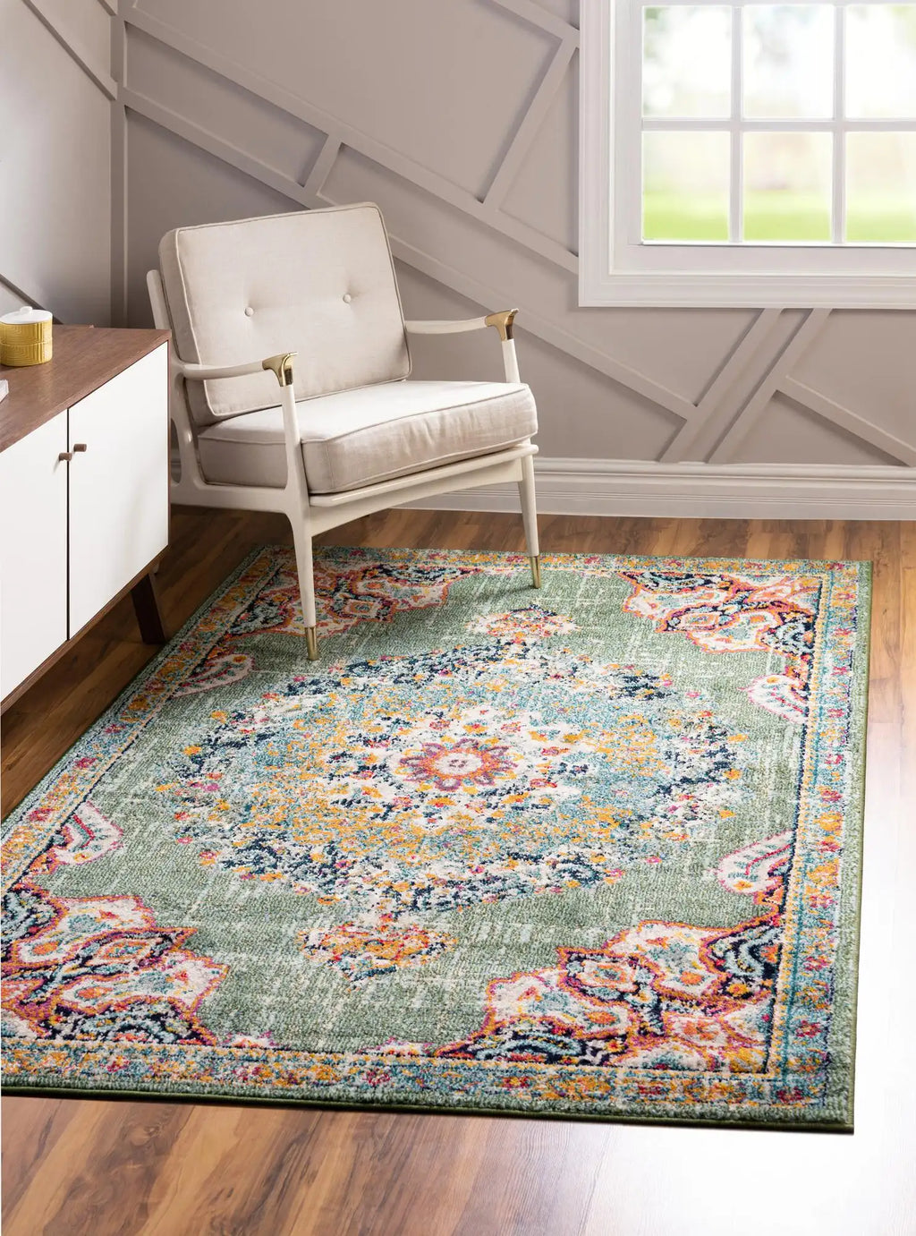 10x14 Power Loomed Traditional Area Rug - Multicolor Floral Design - Multiple Sizes & Colors Available