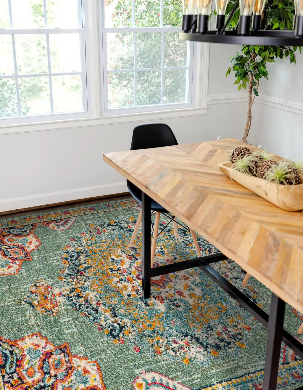 10x14 Power Loomed Traditional Area Rug - Multicolor Floral Design - Multiple Sizes & Colors Available