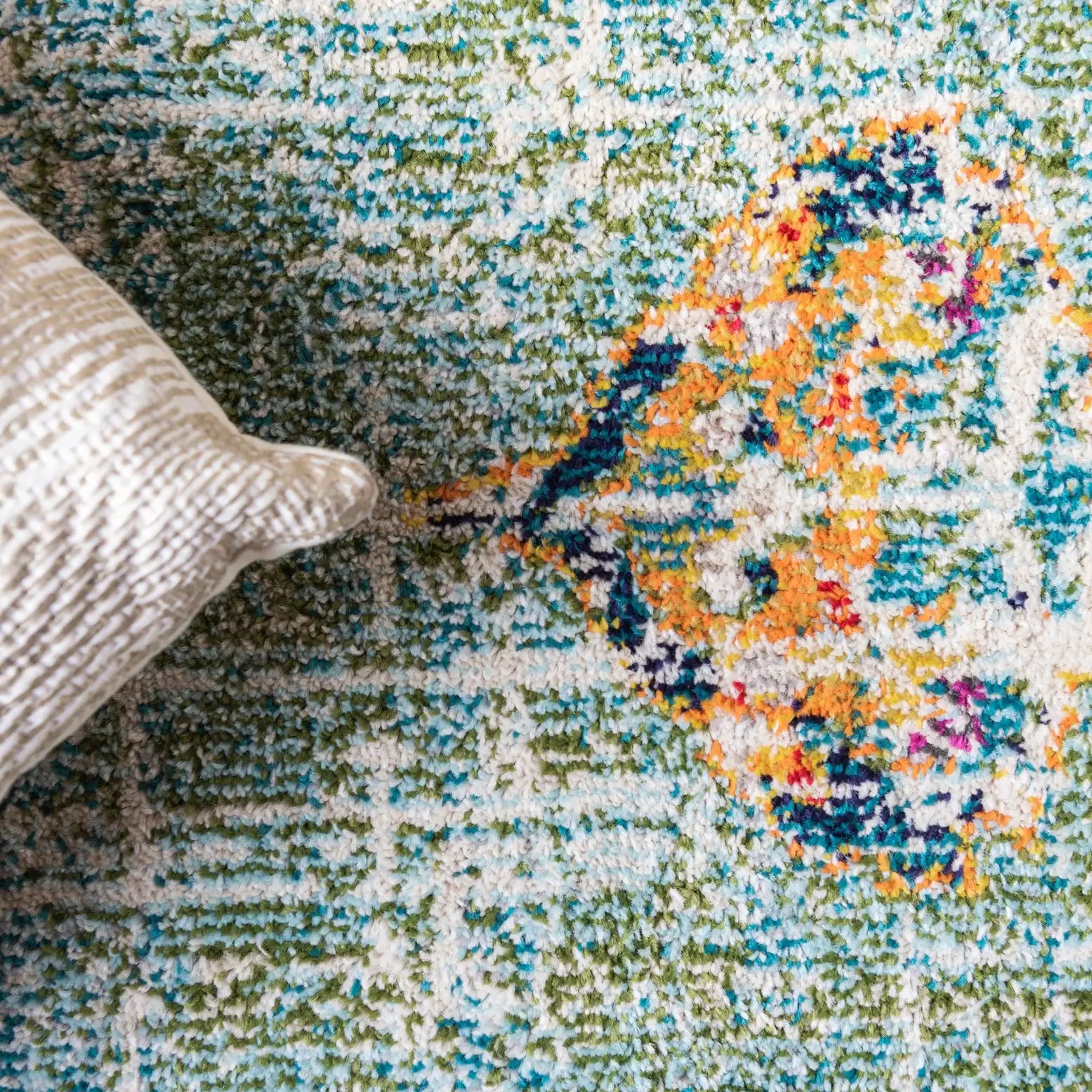 10x14 Power Loomed Traditional Area Rug - Multicolor Floral Design - Multiple Sizes & Colors Available