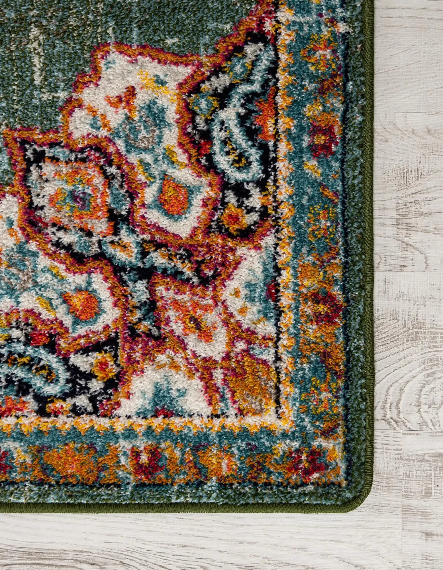 10x14 Power Loomed Traditional Area Rug - Multicolor Floral Design - Multiple Sizes & Colors Available
