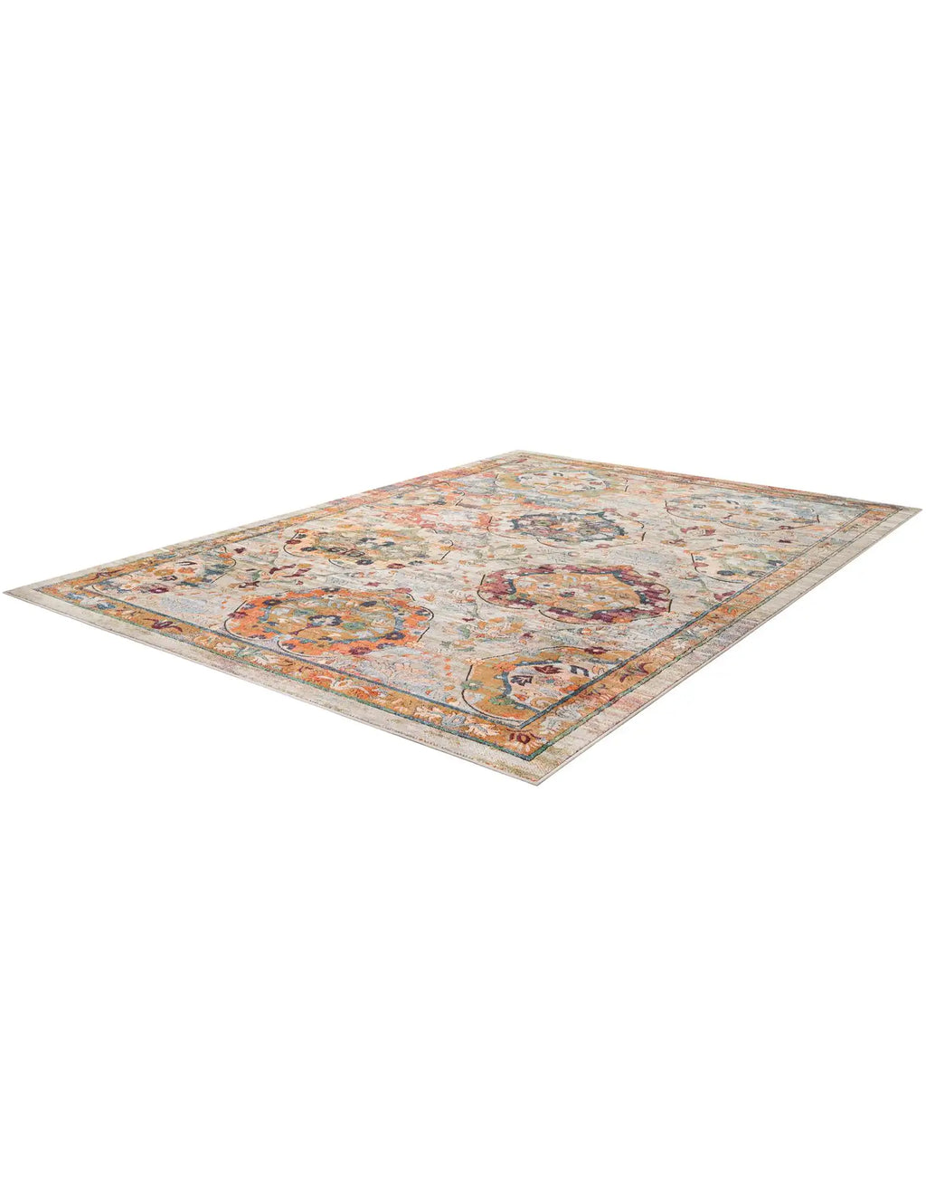 10x14 Power Loomed Traditional Area Rug - Multicolor Floral Design - Multiple Sizes & Colors Available