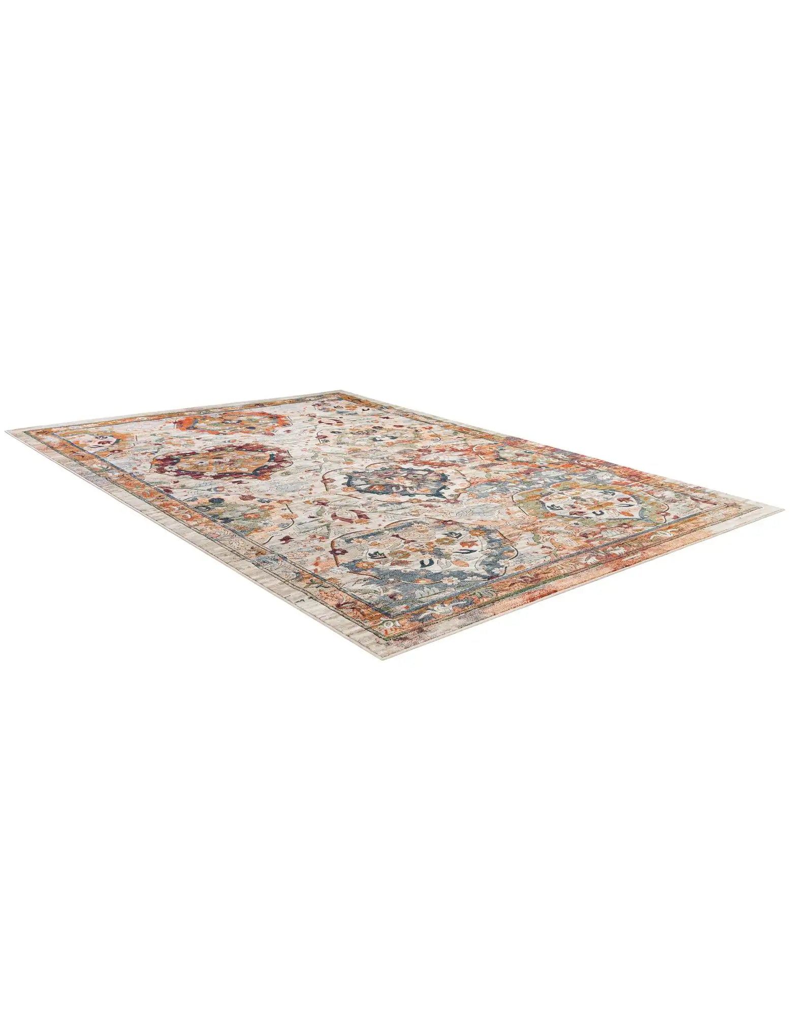 10x14 Power Loomed Traditional Area Rug - Multicolor Floral Design - Multiple Sizes & Colors Available