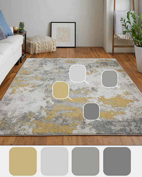 Contemporary Power-Loomed Area Rug 8' x 11' - High-Performance Design by Feizy
