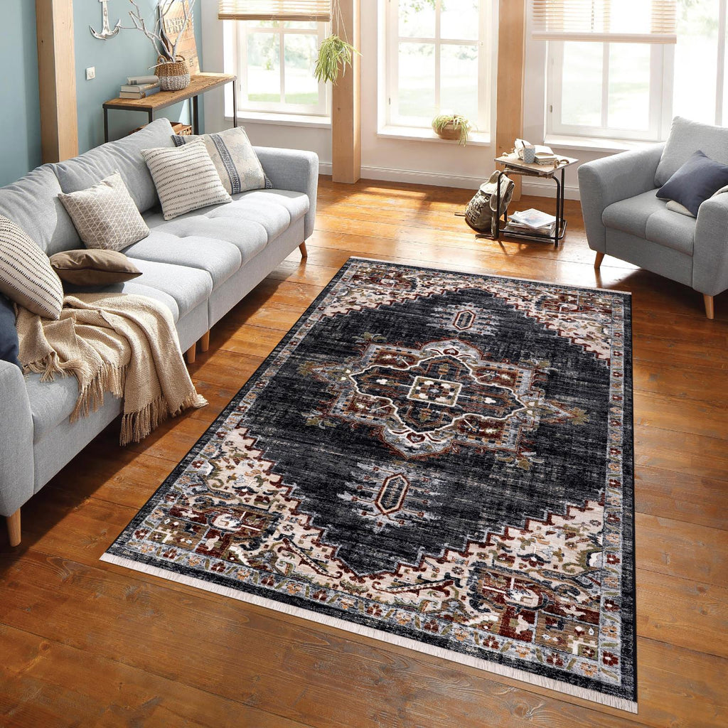Sustainable Hand-Woven Area Rug 8' x 10' - 100% Recycled Polyester by Surya