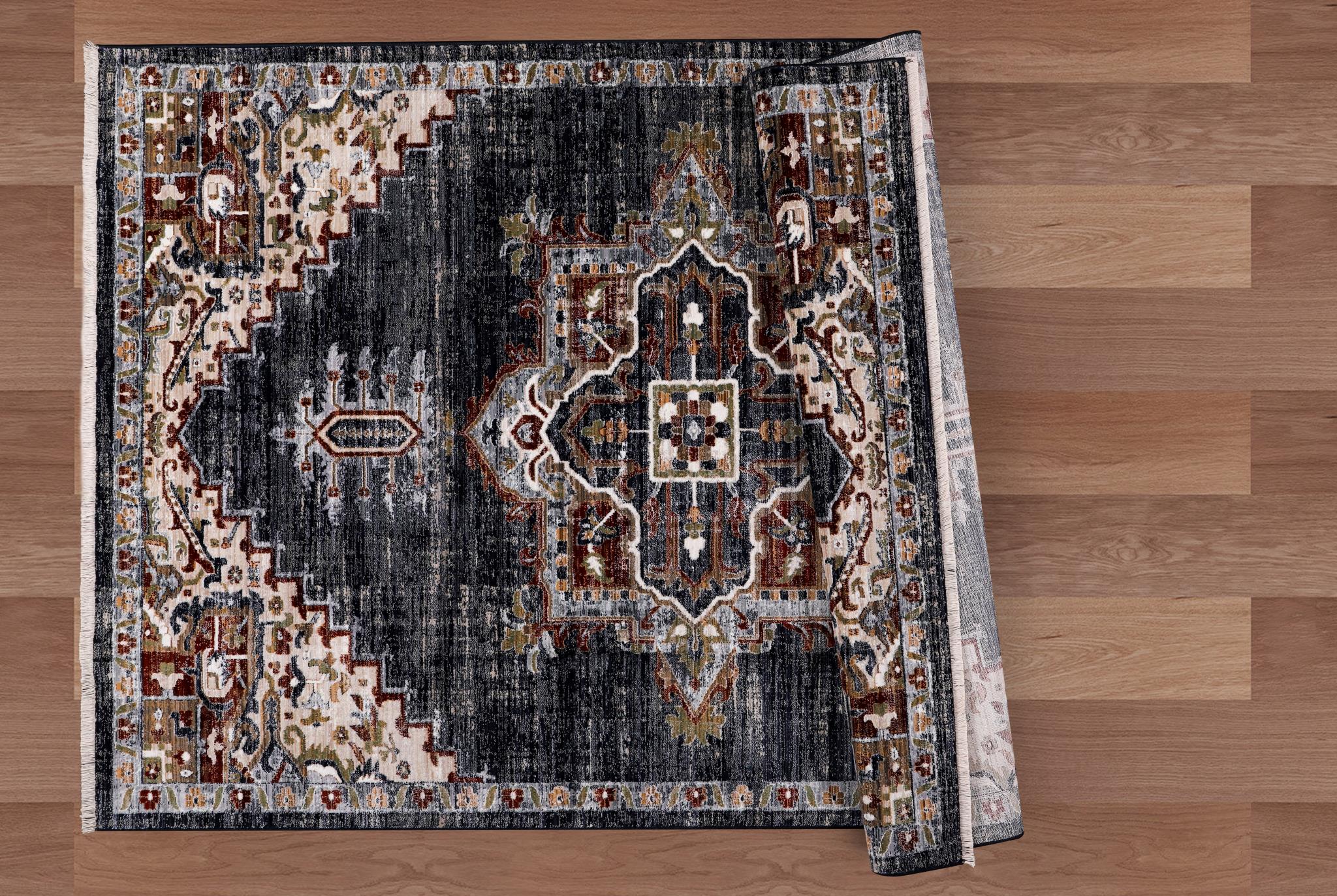 Sustainable Hand-Woven Area Rug 8' x 10' - 100% Recycled Polyester by Surya