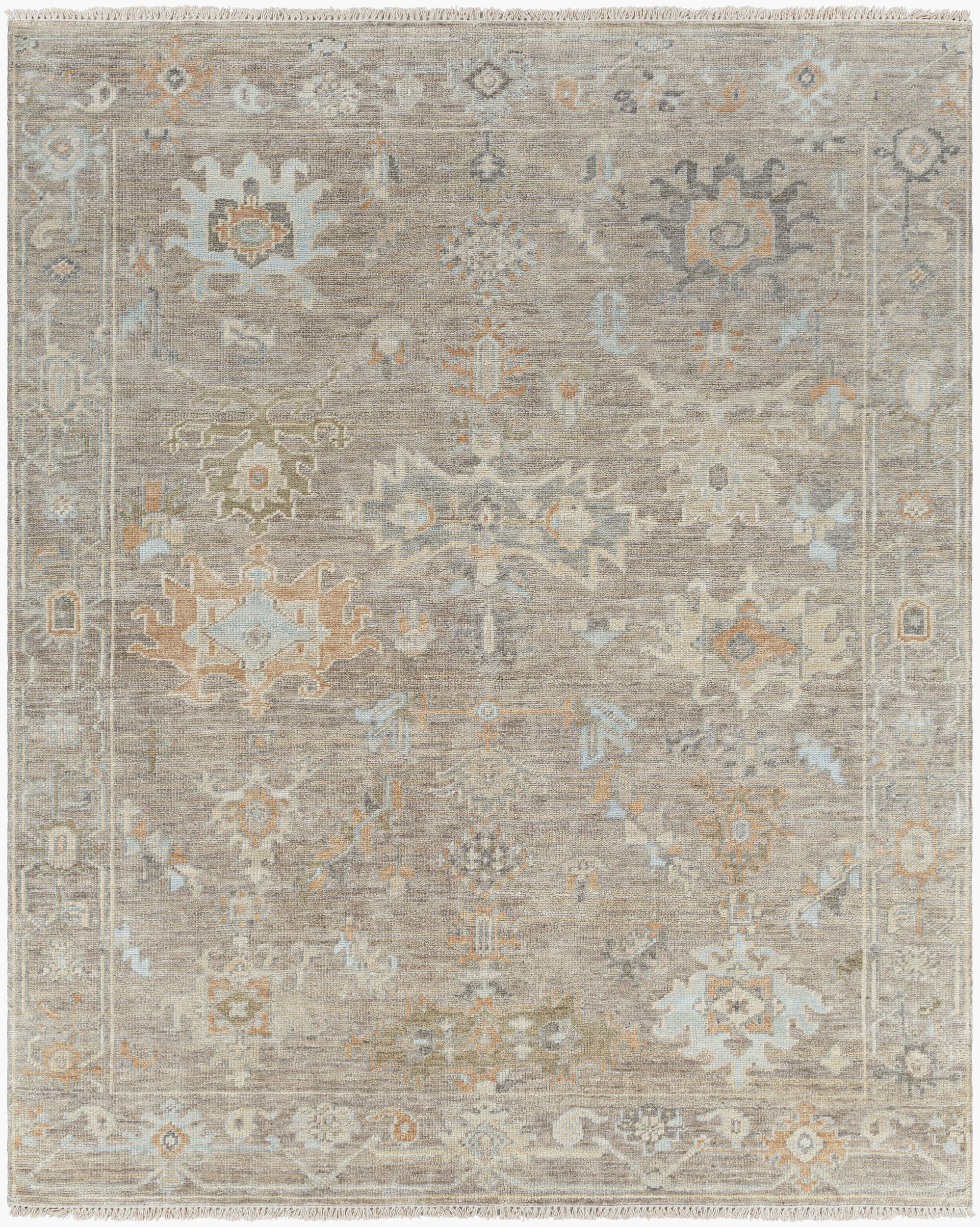 Timeless Hand-Knotted Area Rug 8' x 10' - 100% Wool by Surya