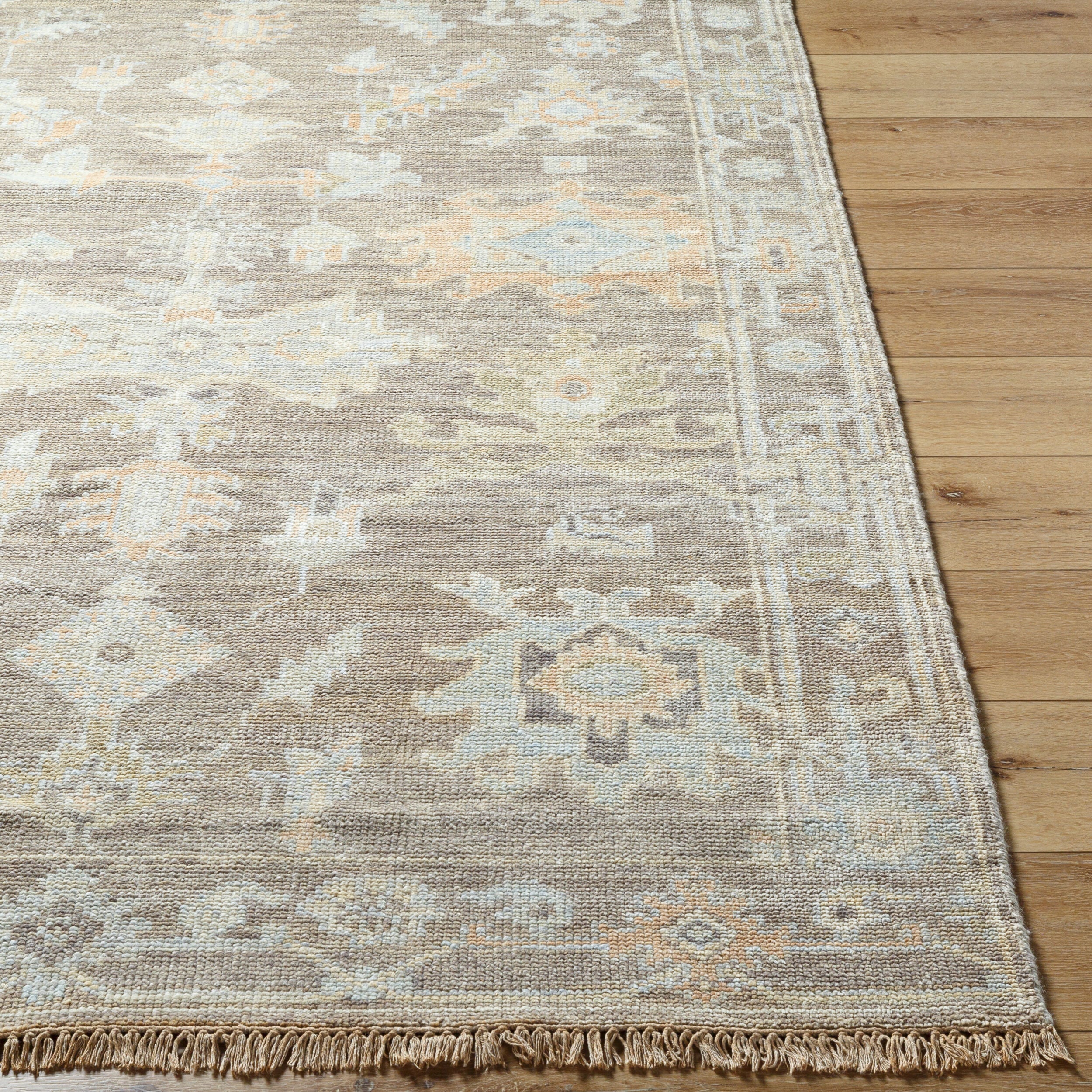 Timeless Hand-Knotted Area Rug 8' x 10' - 100% Wool by Surya