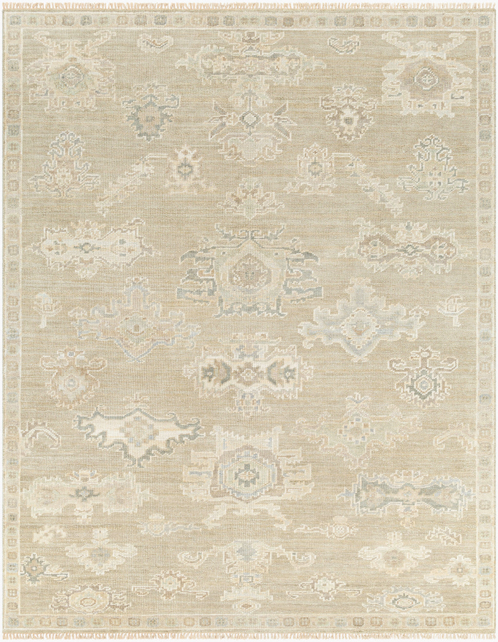 Classic Hand-Knotted Area Rug 8' x 10' - 100% Wool by Surya