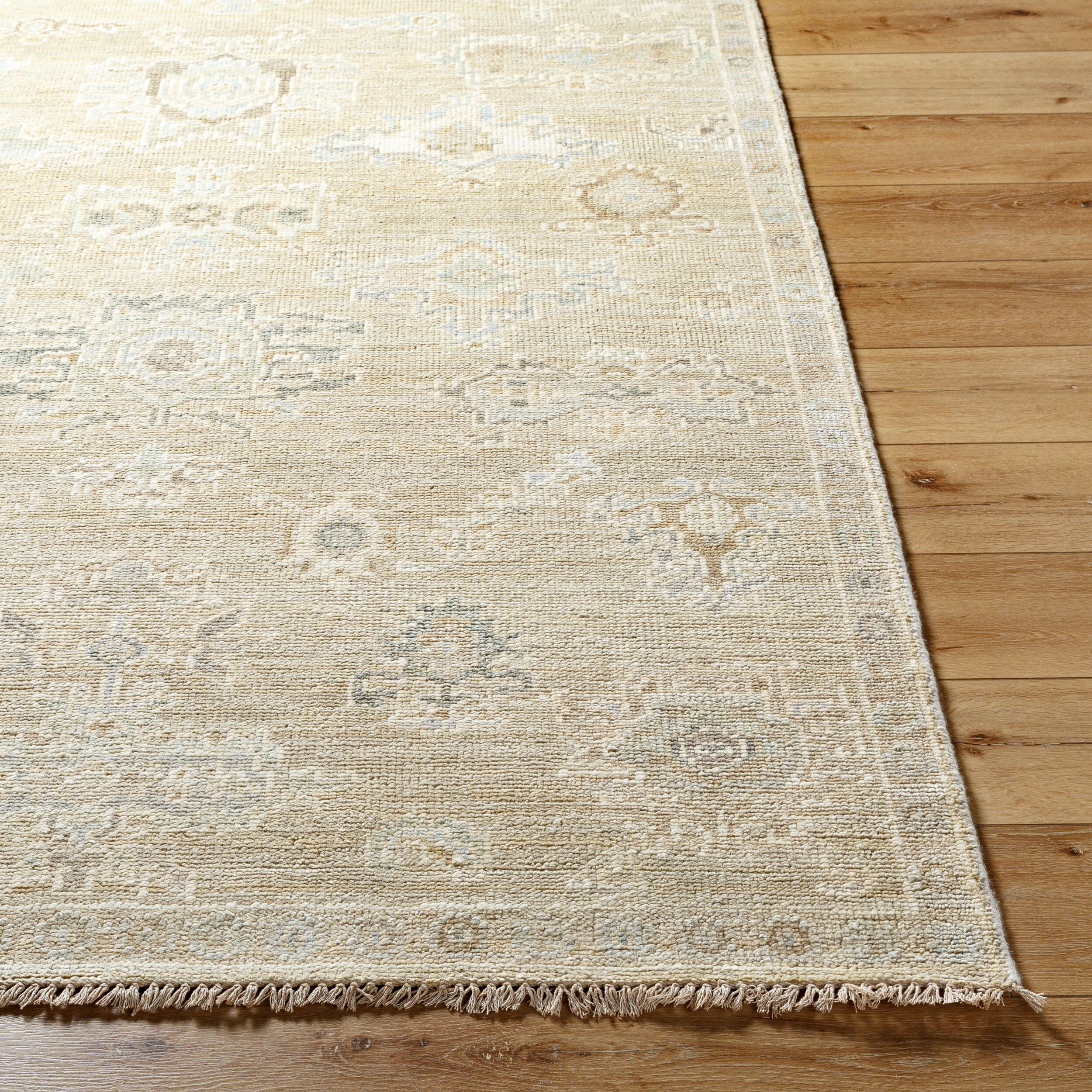 Classic Hand-Knotted Area Rug 8' x 10' - 100% Wool by Surya