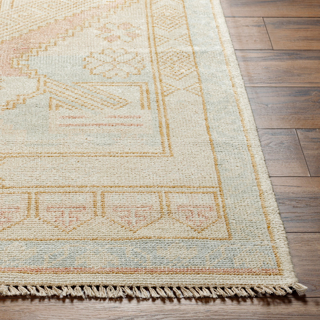 Premium Hand-Knotted Area Rug 8' x 10' - Wool Viscose Blend by Surya