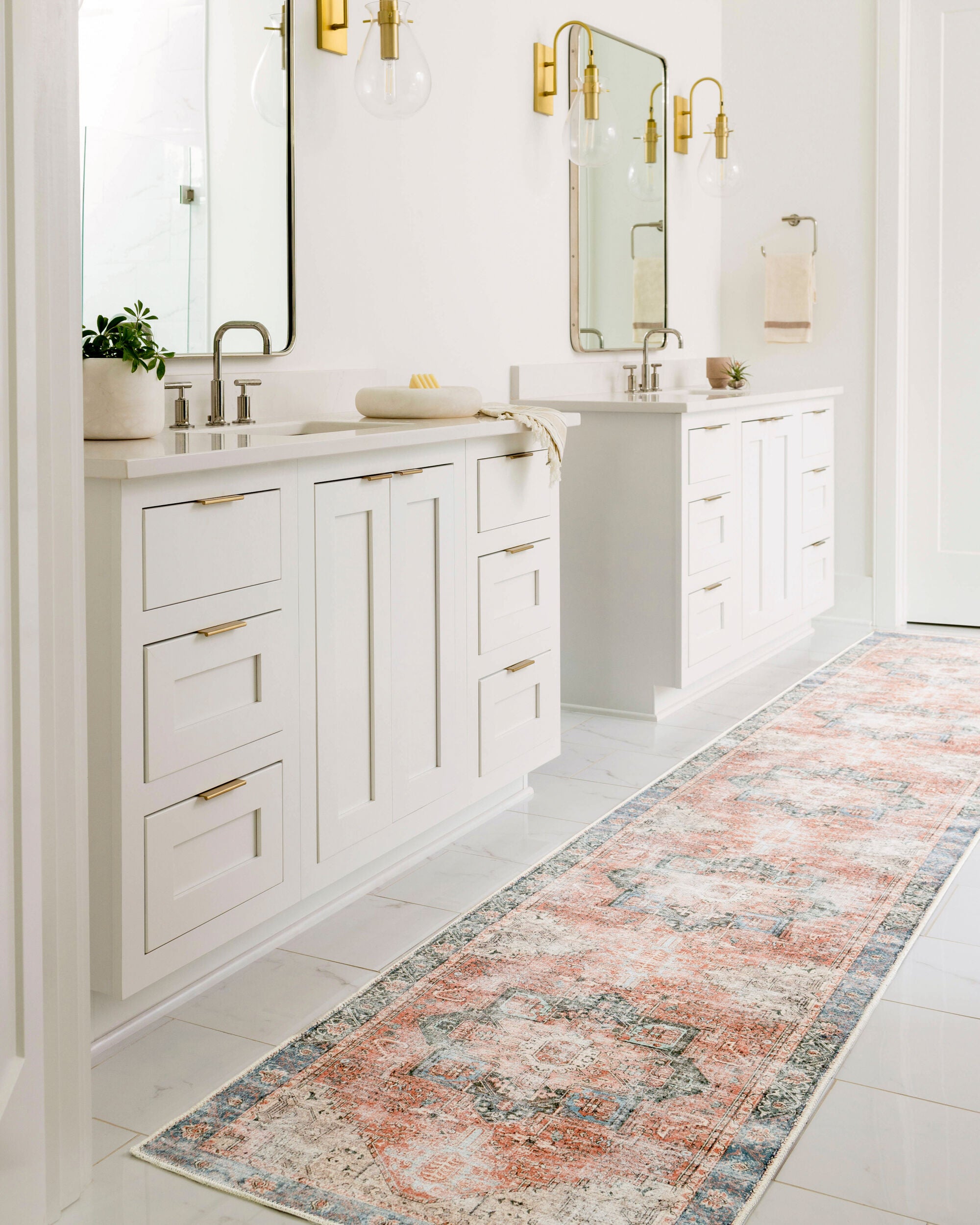 Easy-Care Machine-Woven Area Rug - Machine Washable 100% Polyester by Surya (Multiple Sizes Available)