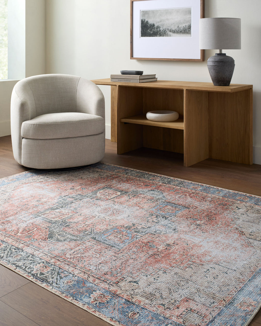 Easy-Care Machine-Woven Area Rug - Machine Washable 100% Polyester by Surya (Multiple Sizes Available)
