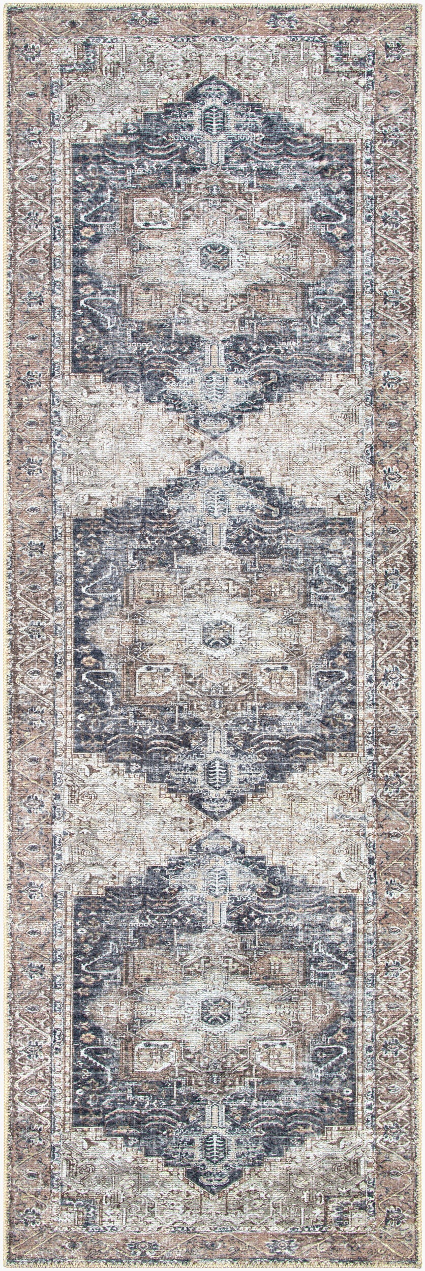 Easy-Care Machine-Woven Area Rug - Machine Washable 100% Polyester by Surya (Multiple Sizes Available)