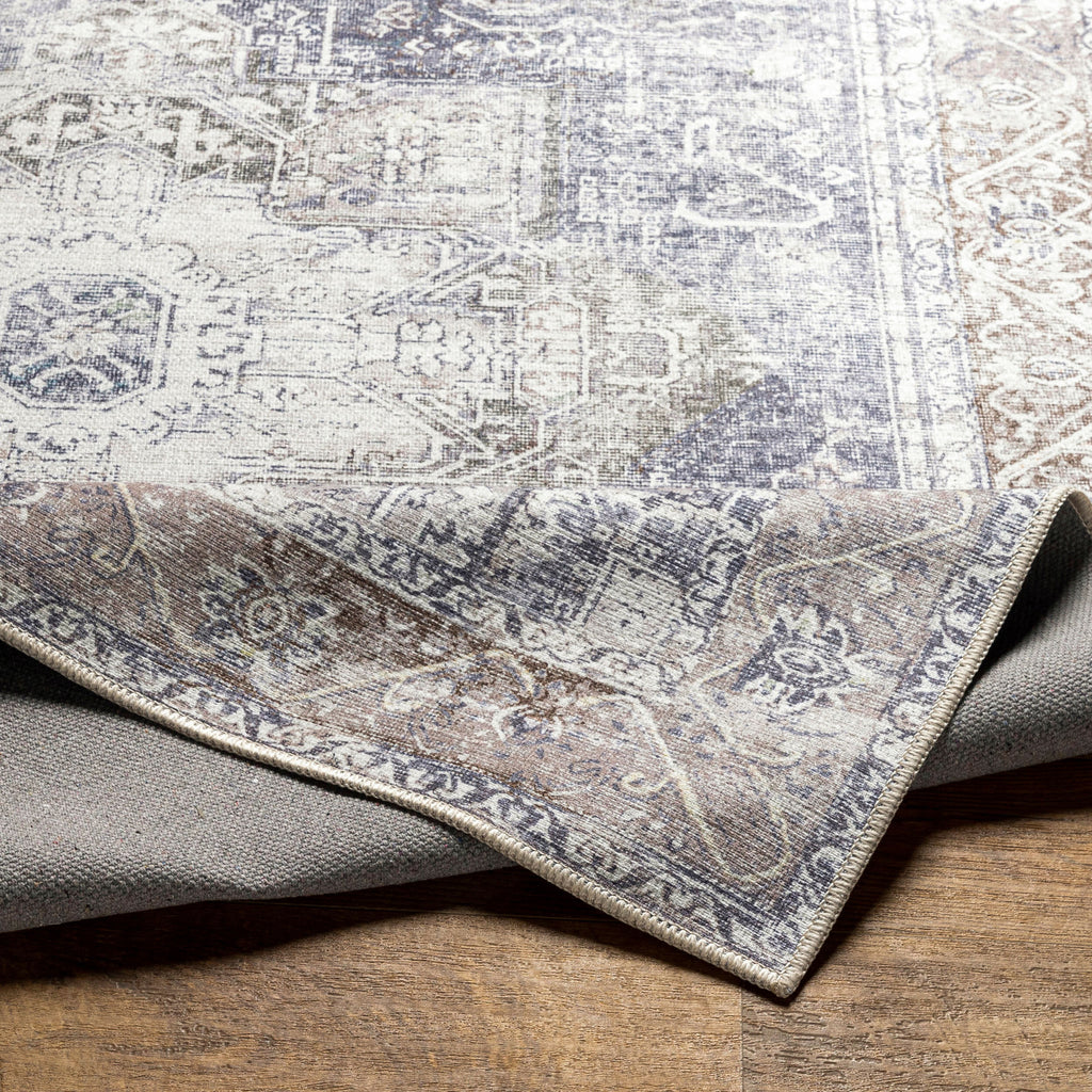 Easy-Care Machine-Woven Area Rug - Machine Washable 100% Polyester by Surya (Multiple Sizes Available)