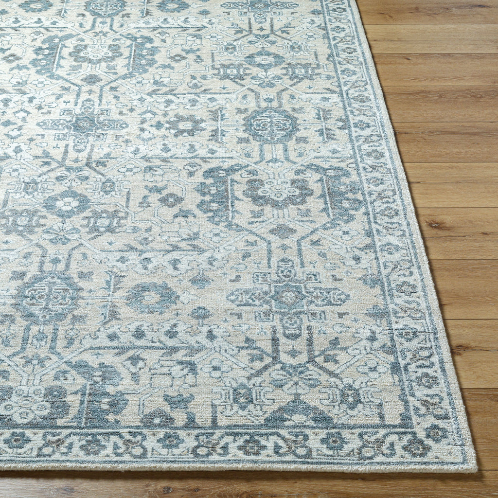 Luxurious Hand-Knotted Area Rug 8' x 10' - Viscose Wool Blend by Surya