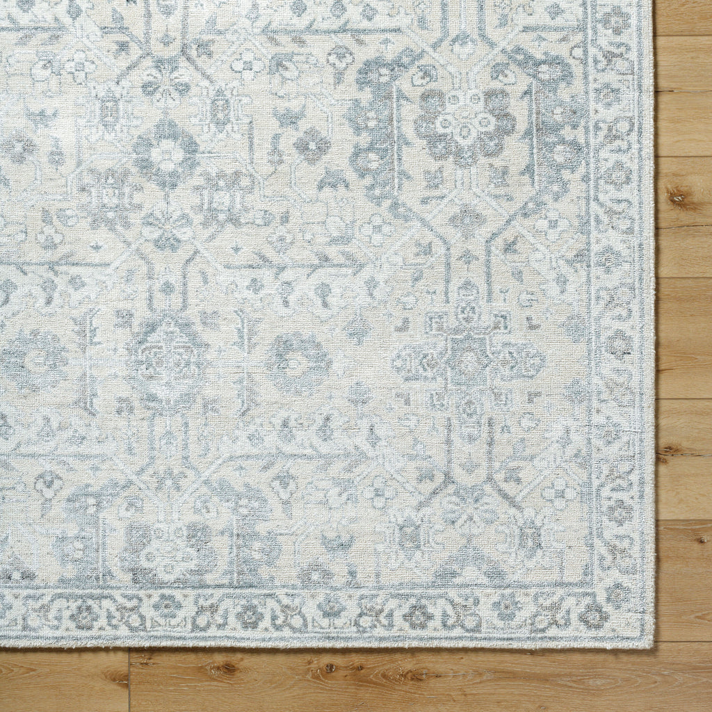 Luxurious Hand-Knotted Area Rug 8' x 10' - Viscose Wool Blend by Surya