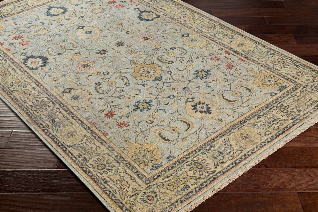 Artisan Hand-Knotted Area Rug 8' x 10' - 100% Wool with High/Low Texture by Surya