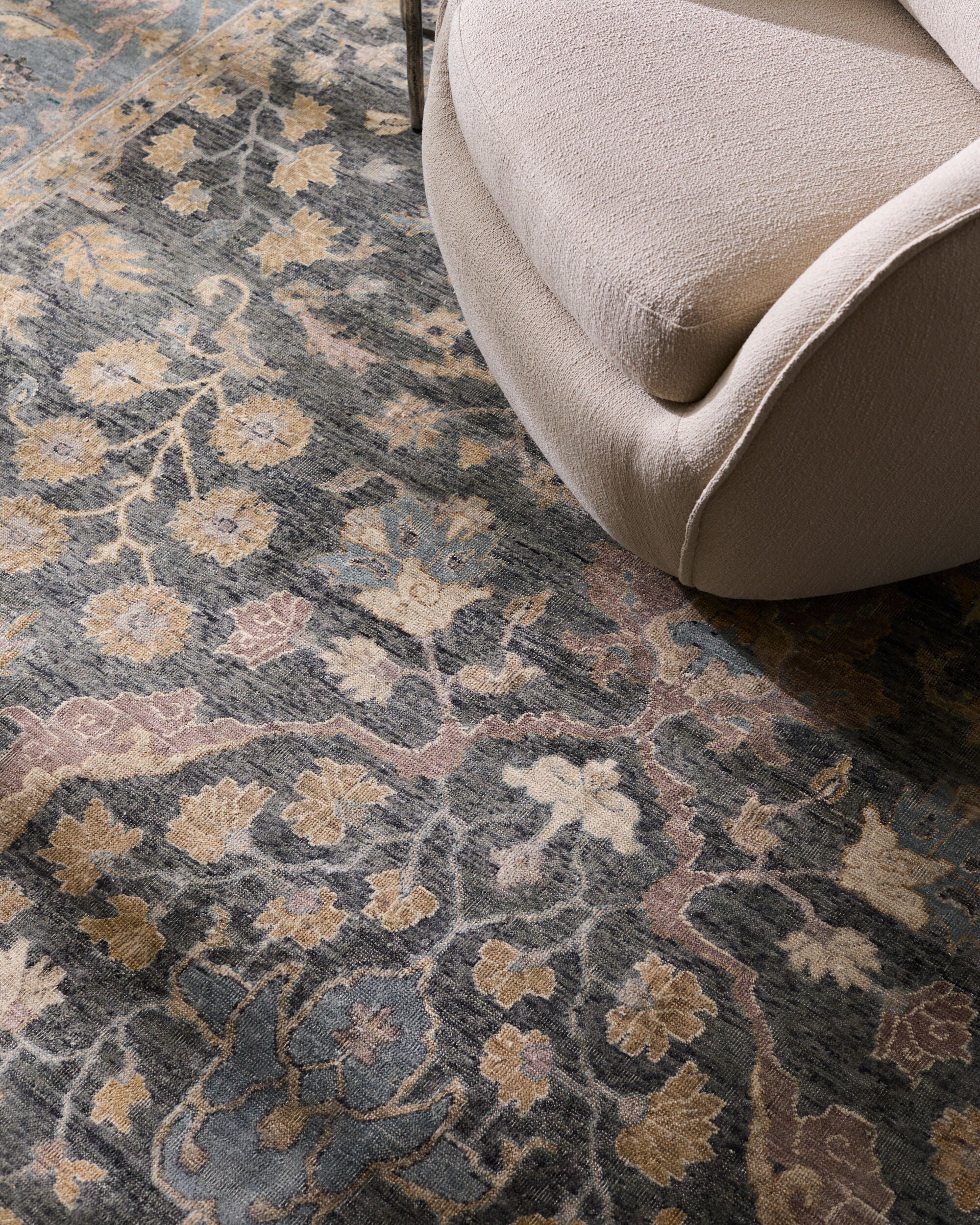 Elegant Hand-Knotted Area Rug 8' x 10' - 100% Wool with High/Low Texture by Surya