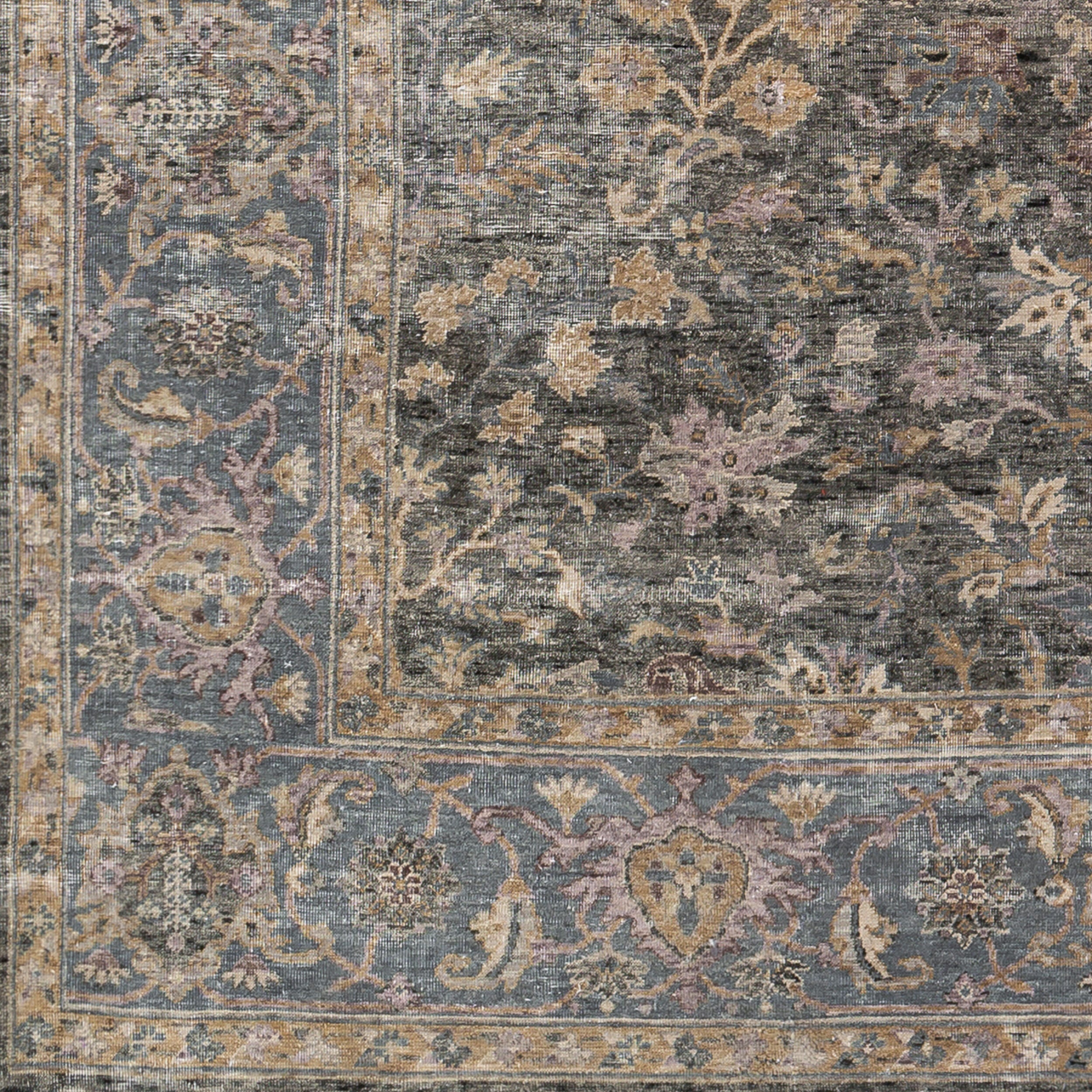 Elegant Hand-Knotted Area Rug 8' x 10' - 100% Wool with High/Low Texture by Surya