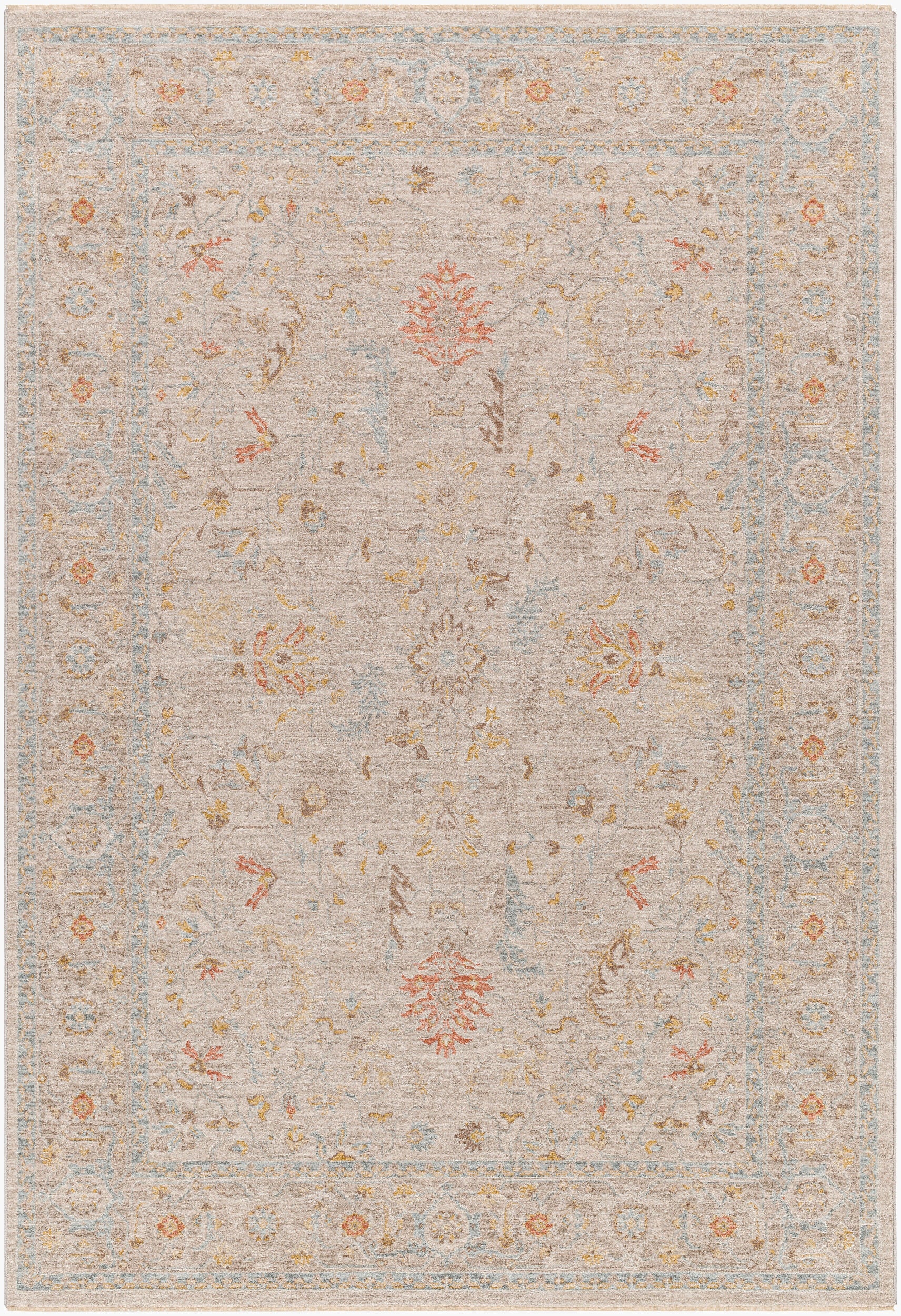 Durable Machine-Woven Area Rug 7'10" x 10'2" - 100% Polyester by Surya