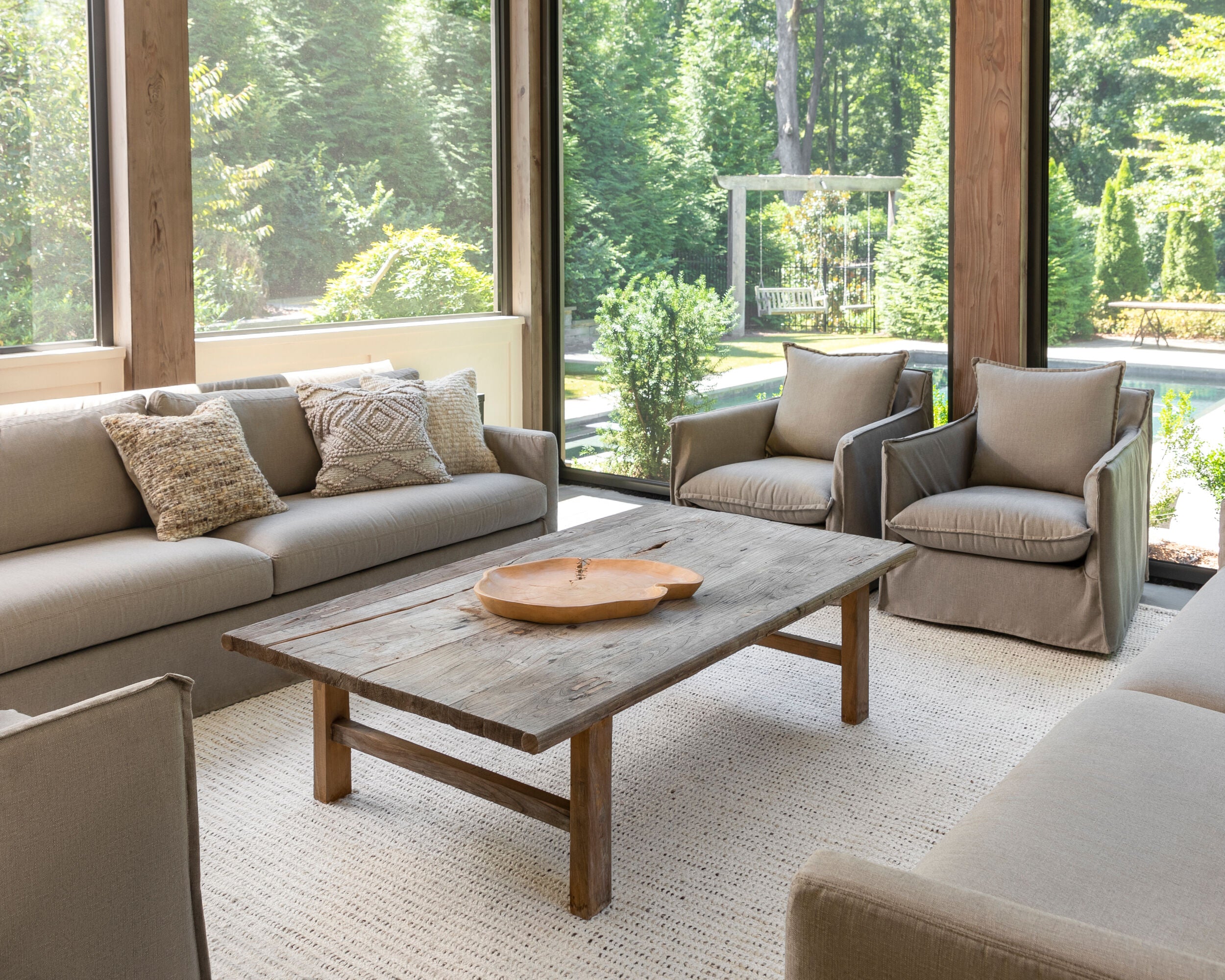 Sustainable Hand-Woven Area Rug 8' x 10' - 100% Recycled PET Yarn by Surya