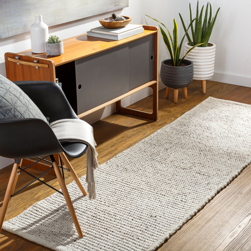 Sustainable Hand-Woven Area Rug 8' x 10' - 100% Recycled PET Yarn by Surya