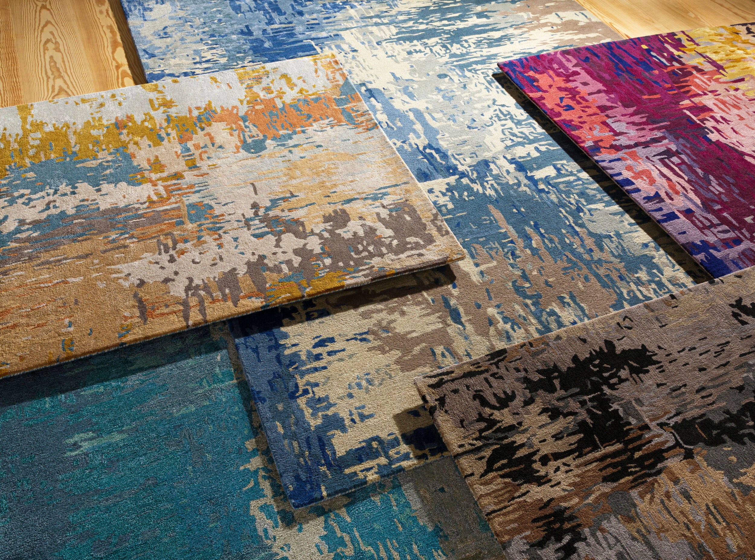 Artisan Hand-Tufted Area Rug 8' x 11' - Wool Viscose Blend by Surya