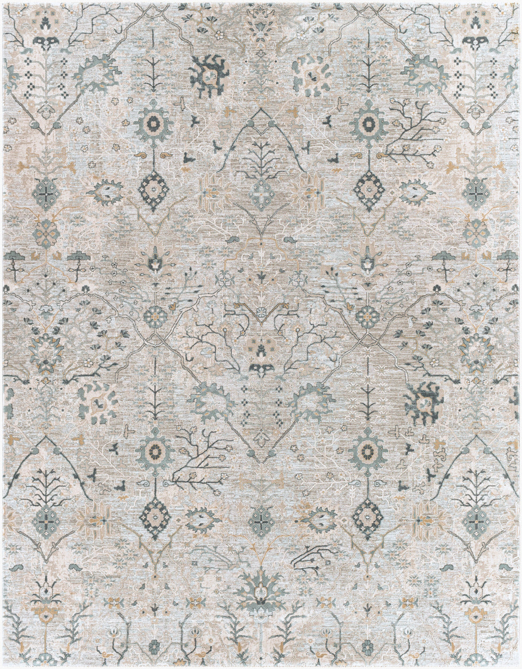 Durable Machine-Woven Area Rug 7'10" x 10'2" - Polyester Polypropylene Blend by Surya