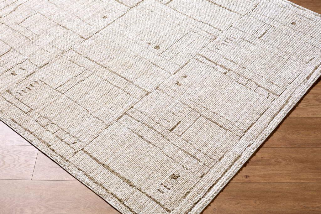 Durable Machine-Woven Area Rug 7'10" x 10'2" - Polypropylene Polyester Blend by Surya
