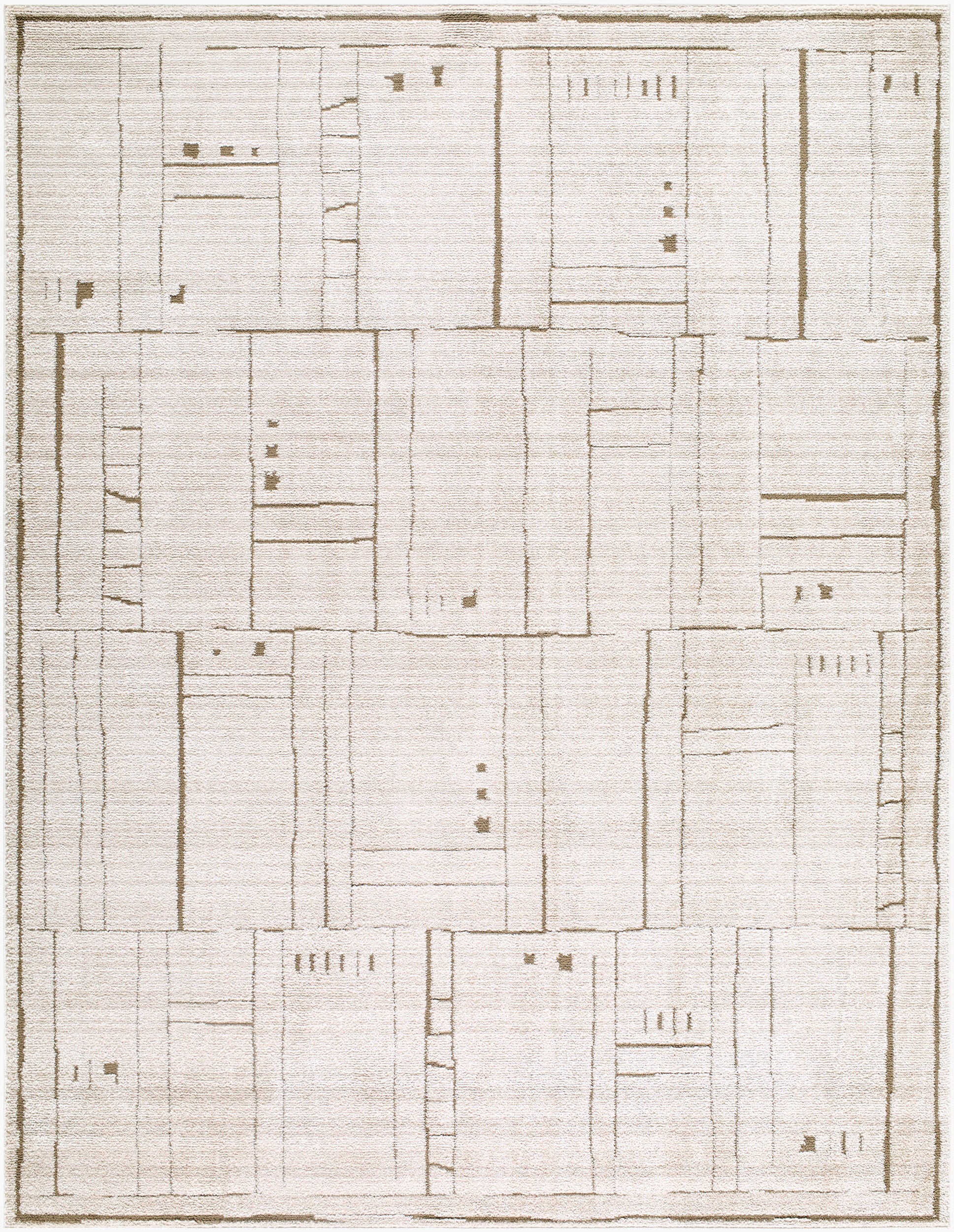 Durable Machine-Woven Area Rug 7'10" x 10'2" - Polypropylene Polyester Blend by Surya