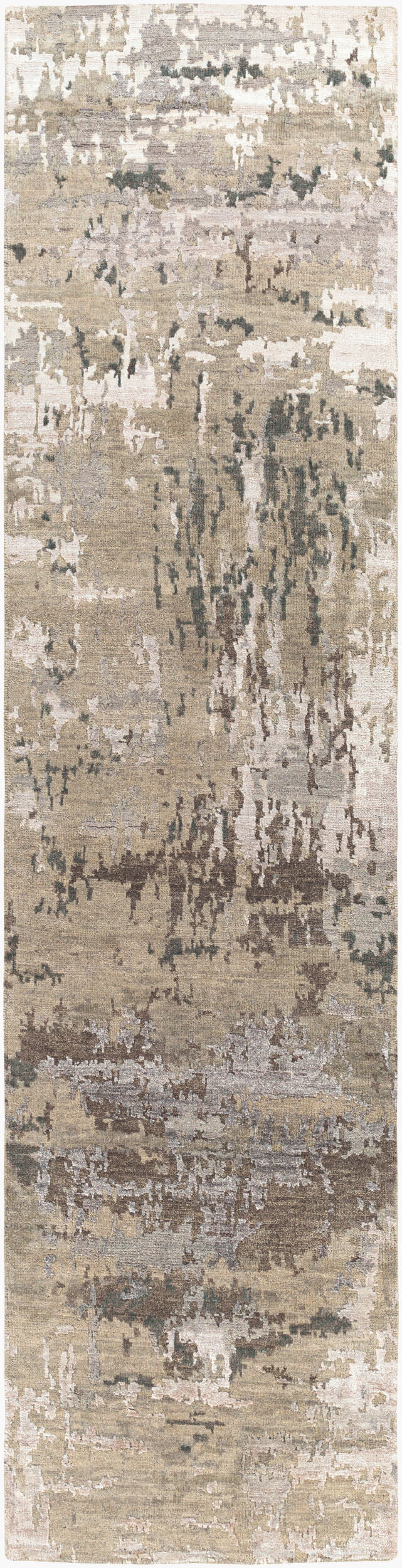 Heirloom Hand-Knotted Area Rug 8' x 11' - Wool Viscose Blend by Surya