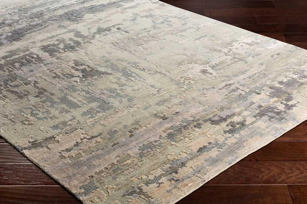 Heirloom Hand-Knotted Area Rug 8' x 11' - Wool Viscose Blend by Surya