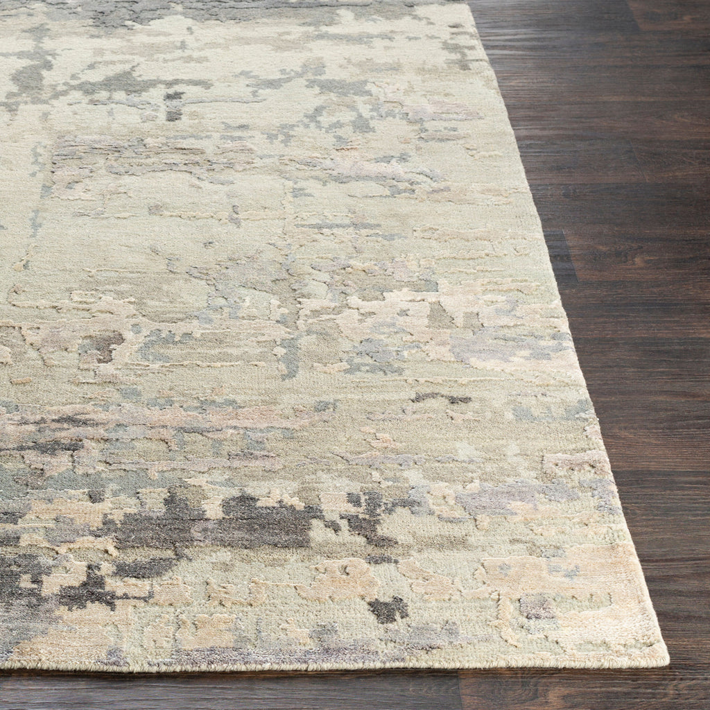 Heirloom Hand-Knotted Area Rug 8' x 11' - Wool Viscose Blend by Surya