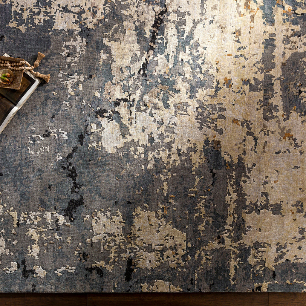 Masterpiece Hand-Knotted Area Rug 8' x 11' - Wool Viscose Blend by Surya