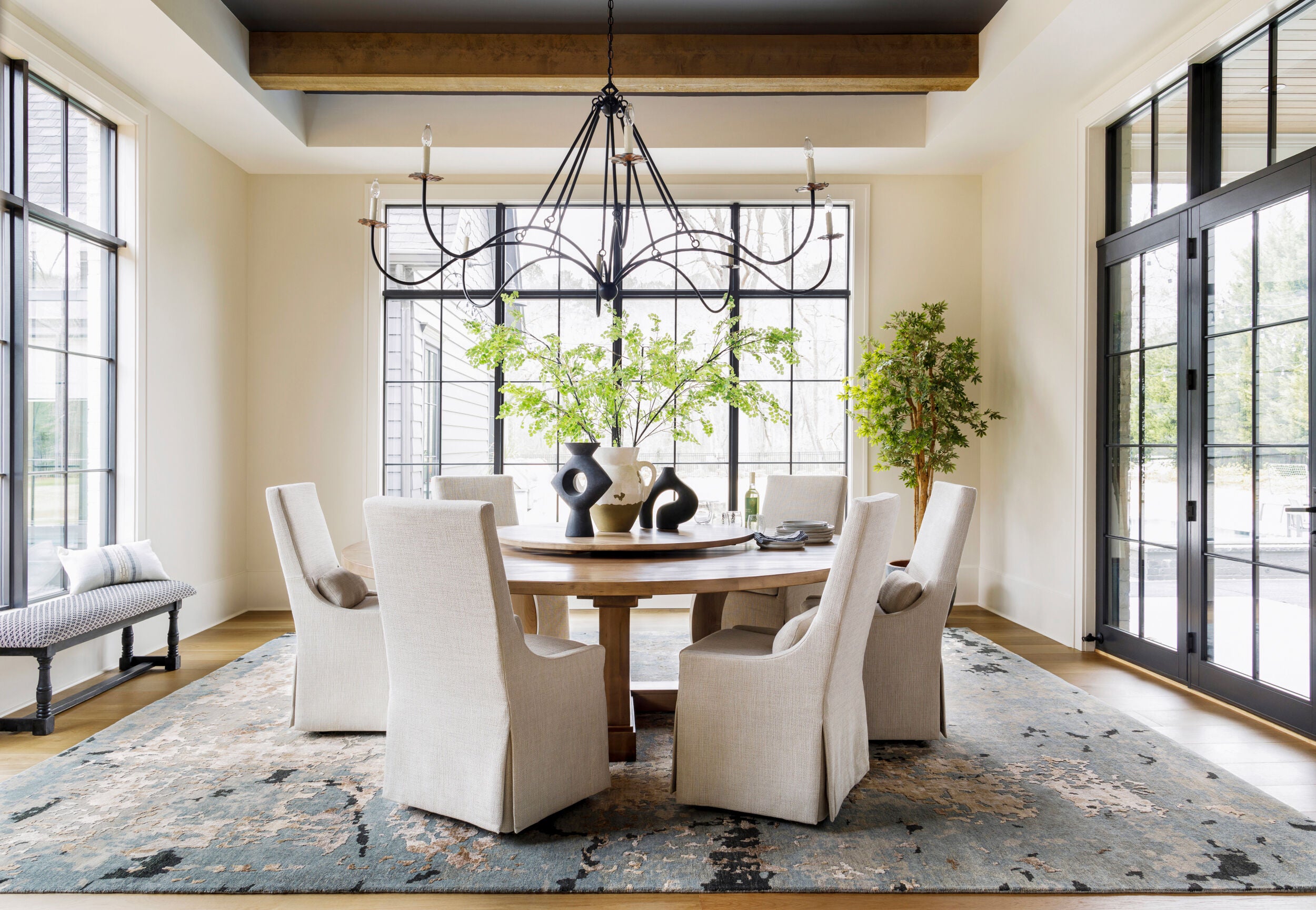 Masterpiece Hand-Knotted Area Rug 8' x 11' - Wool Viscose Blend by Surya