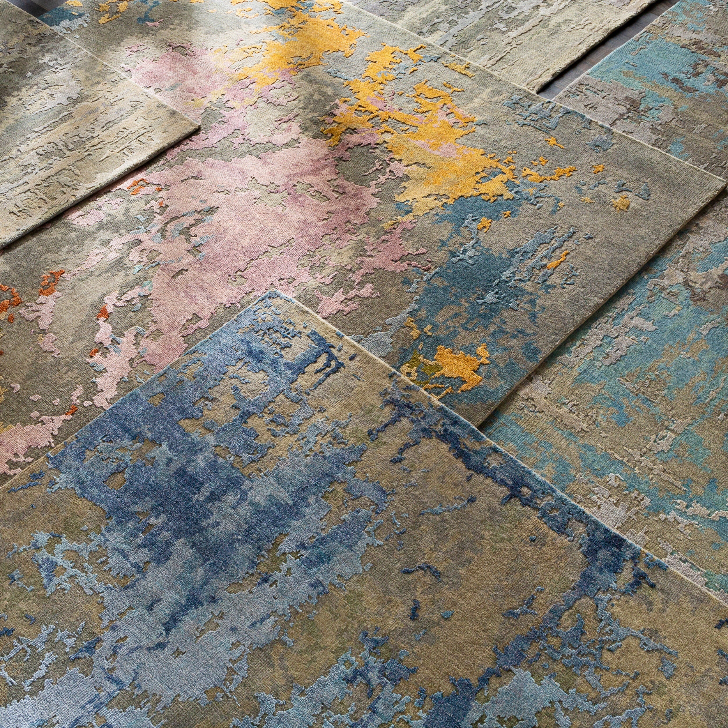 Heirloom Hand-Knotted Area Rug 8' x 11' - Wool Viscose Blend by Surya